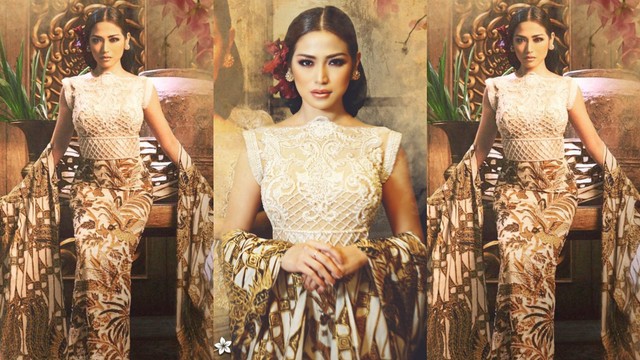 Kebaya pengantin yang gagal dipakai Jessica Iskandar. Foto: Instagram @anneavantieheart