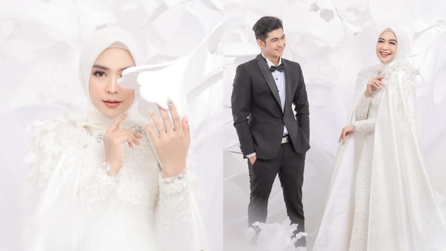 Ria Ricis Foto Prewedding, Gaun Putihnya Pancarkan Aura Calon Pengantin. Dok Instagram Pribadi @riaricis1795