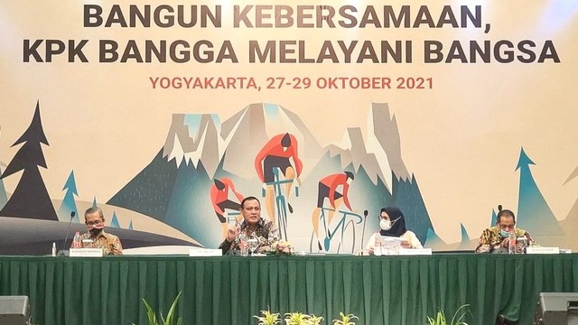 Ketua KPK Firli Bahuri mengikuti Raker KPK di Hotel Bintang 5 di Yogyakarta. Foto: KPK