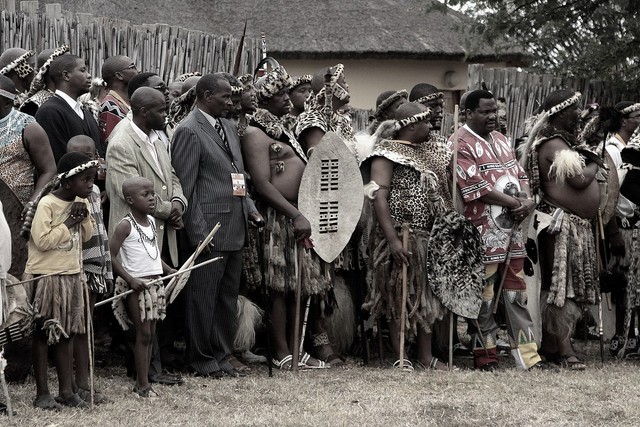 Upacara Tari Buluh di Zulu, Afrika Selatan. Dokumentasi foto: Wikimedia Commons.
