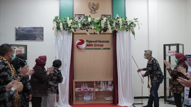Anak perusahaan RNI resmikan gedung distribusi pangan baru di Bandar Lampung. Foto: RNI 