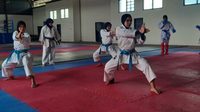Ilustrasi atlet karate Sumatera Barat. Foto; ANTARA