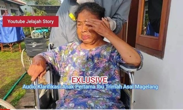 Trimah, lansia asal Magelang yang dititipkan di Griya Lansia Husnul Khatimah di Kabupaten Malang. Foto: Tangkapan layar akun YouTube Jelajah Story