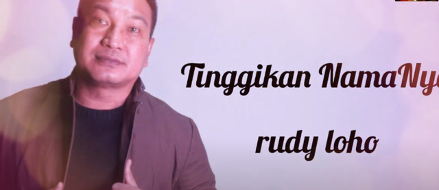 Lirik lagu Tinggikan Namanya karya Rudy Loho. Foto: YouTube Rudy Loho.