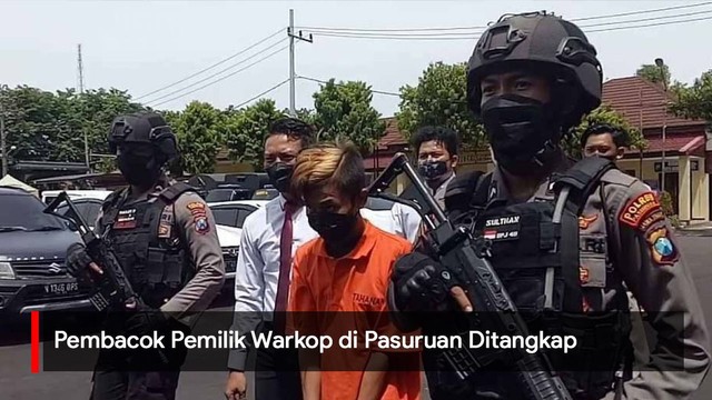Video: Pembacok Pemilik Warkop di Pasuruan Ditangkap