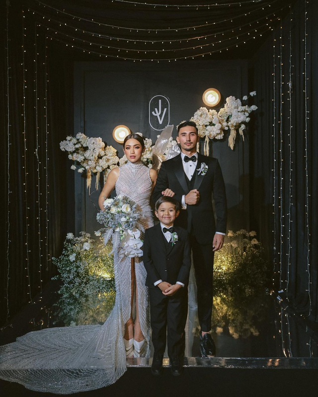 Jessica Iskandar, Vincent Verhaag, dan El Barack Alexander. Foto: Instagram/v.andrianto