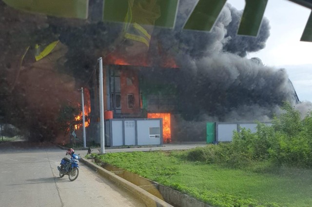 Pabrik korek api di Tangerang mengalami kebakran. Foto: Dok. Istimewa