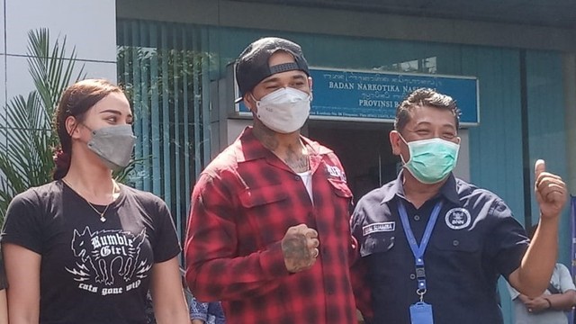 Jerinx saat didaulat BNN Bali jadi duta anti narkoba- IST
