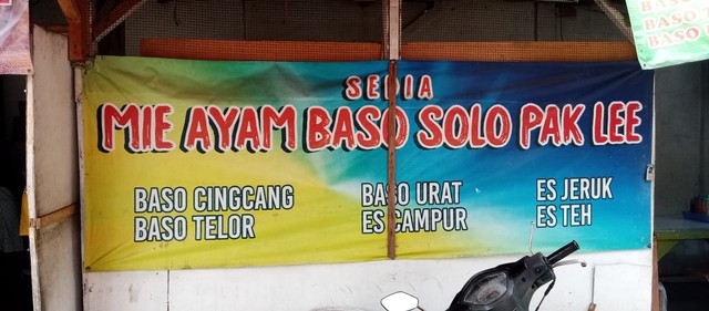 Mie Ayam Baso Solo Pak Lee, sumber foto: dokumen pribadi