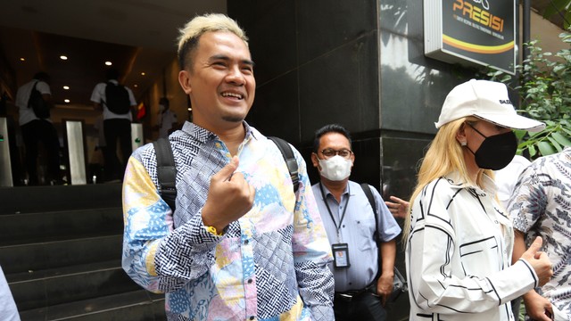 Penanyi dangdut Saipul Jamil di Polda Metro Jaya. Foto: Ronny