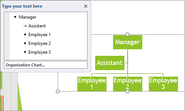 Ilustrasi struktur organisasi di Word. Foto: Microsoft