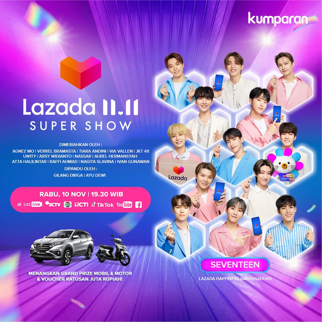 Gandeng SEVENTEEN, Ini Kebahagiaan yang Bisa Kamu Dapatkan di Lazada 11.11 (268247)