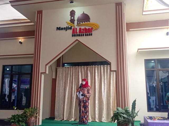 Resmikan Masjid, Walkot Bandar Lampung Bantu Dana Pembangunan Menara dan Toilet (1)