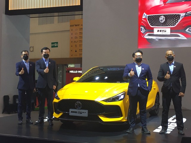 MG 5 GT resmi mendarat di Indonesia melalui perhelatan GIIAS 2021. Foto: Sena Pratama/kumparan