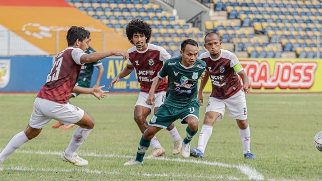 Pertandingan antara PSMS melawan Babel United. Foto: Instagram/official_psmsmedan