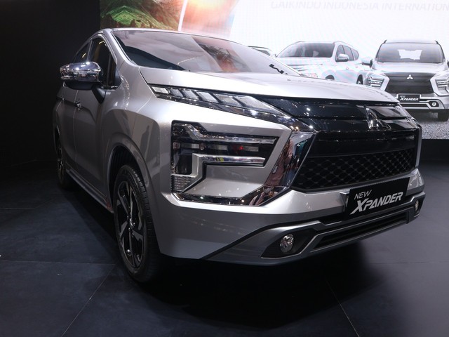 Mitsubishi Xpander 2021 facelift terbaru di GIIAS 2021. Foto: Ghulam Muhammad Nayazri / kumparanOTO