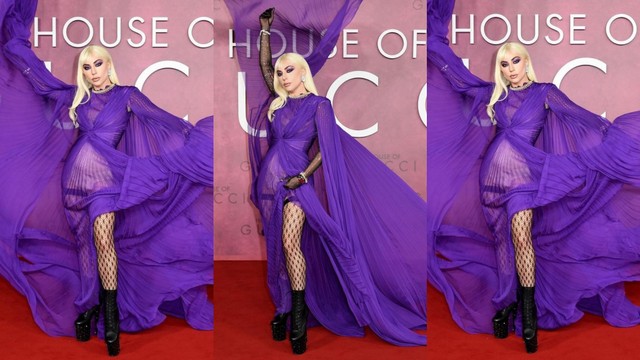 Penampilan Dramatis Lady Gaga Pakai Gaun Bersayap di Premiere House of Gucci Foto: Instagram @ladygaga