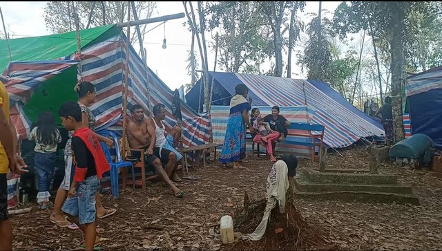 Potret pengungsian sejumlah warga Sungai Ramai, Kelurahan Mekar Jaya, Kecamatan Sintang. Foto: Dok. Istimewa