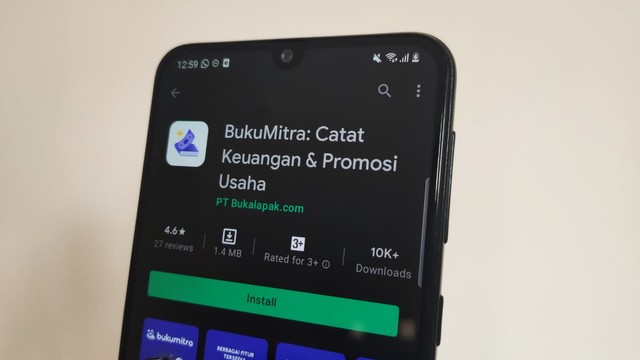Aplikasi BukuMitra di Google Play Store. Foto: Muhammad Fikrie/kumparan