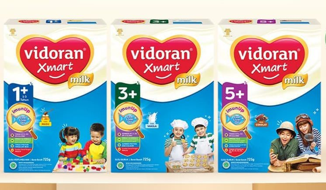  Susu vidoran Xmart dengan formula imunUp. Dok. vidoran