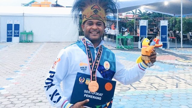 Atlet Papua peraih medali PON Papua.  