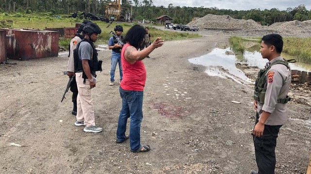 Lokasi penembakan karyawan PT Delarosa di Kampung Kenyam, Kabupaten Nduga, Papua. (Dok Humas Polda Papua)  