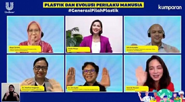 Hasil tangkapan layar webinar KumparanXUnilever Indonesia (sumber : dokumentasi pribadi)