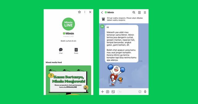 Curhat Jadi Gampang dan Aman Bareng Mimin LINE