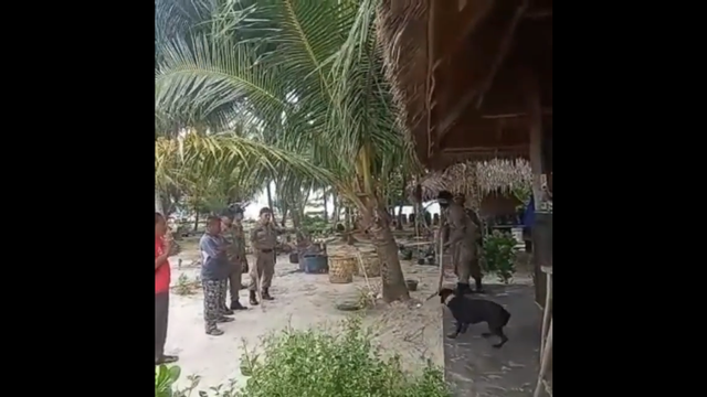 Tangkapan layar video Anjing Canon sebelum mati di Aceh Singkil 
