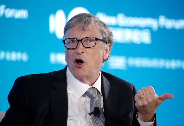 Pendiri Microsoft, Bill Gates ramal soal kondisi pandemi COVID-19 di tahun 2022. Foto: Jason Lee/Reuters