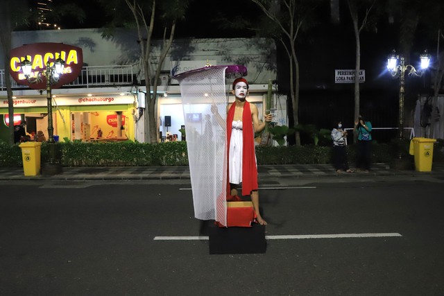 Tunjungan Romansa, wajah baru kawasan Jalan Tunjungan di Surabaya saat malam hari. Foto-foto: Humas Pemkot Surabaya