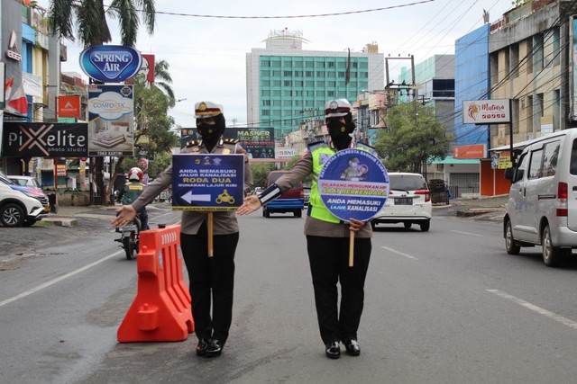 Kanalisasi Lalu Lintas Diberlakukan di Kota Bandar Lampung, Ini Lokasinya (3)