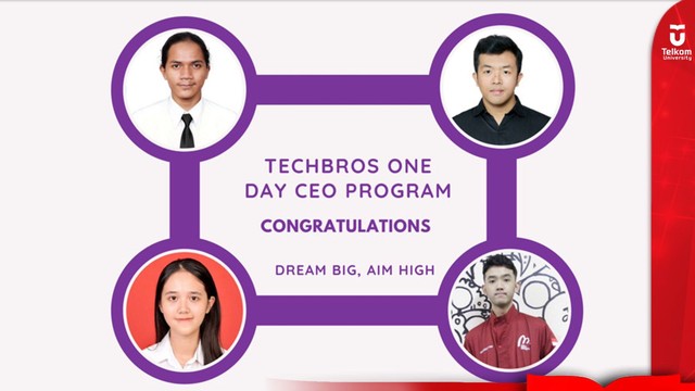 Mahasiswa Telkom University Mengikuti Techbros One Day CEO Program