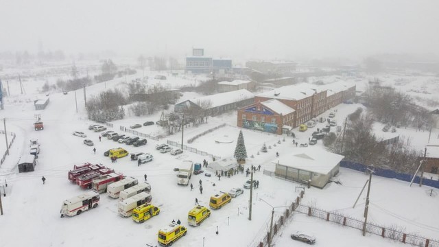 Tambang batu bara Listvyazhnaya di wilayah Kemerovo, Rusia. Foto: Alexander Patrin/REUTERS