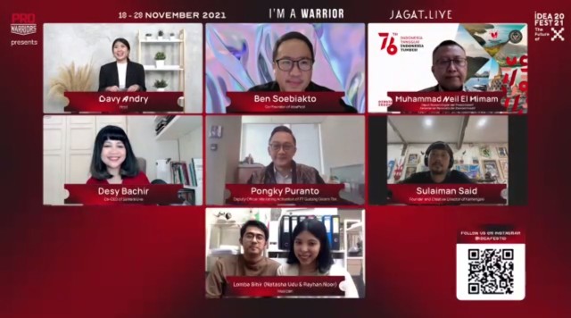Konferensi pers virtual IdeaFest 2021 dok IdeaFest