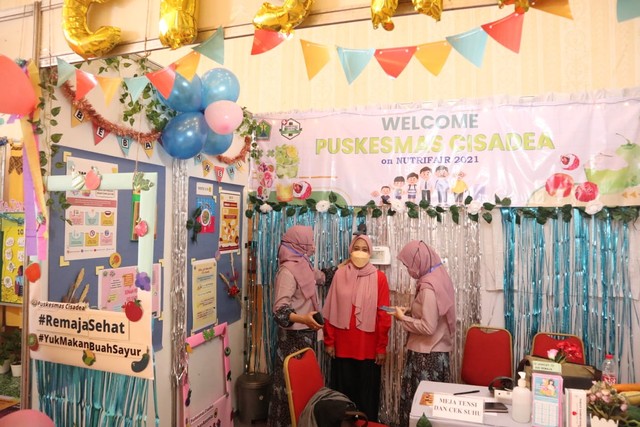 Suasana Nutrition Fair 2021 yang digelar Dinas Kesehatan Kota Malang. Foto: Feni Yusnia