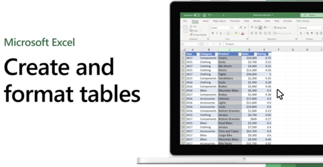 Ilustrasi cara membuat tabel di Excel. Foto: Microsoft