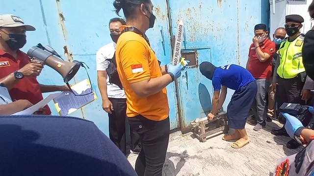 Polresta Solo menggelar rekonstruksi kasus perampokan gudang rokok Camel. FOTO: Agung Santoso