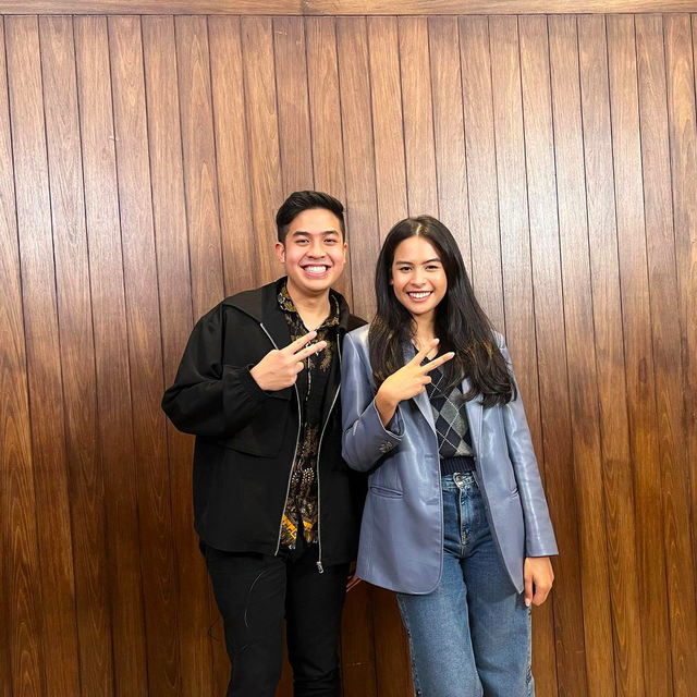 Jerome Polin bahagia akhirnya bisa bertemu dengan Maudy Ayunda. Foto: Instagram @jeromepolin.