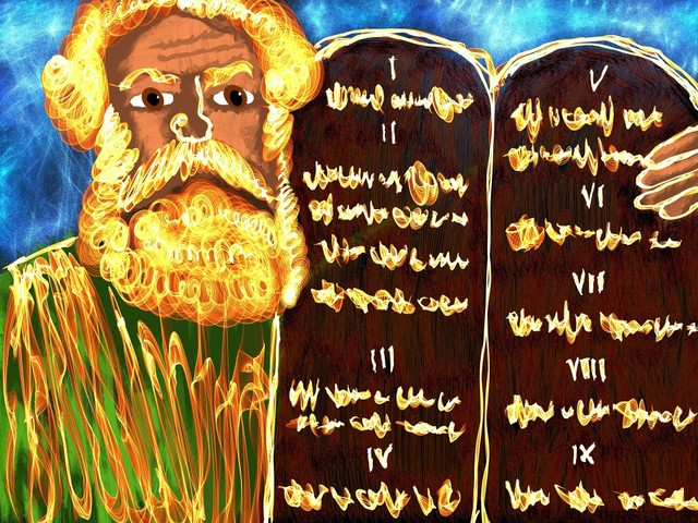 Lukisan Nabi Musa, Sumber: Pixabay