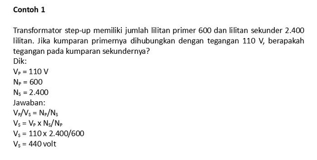 Rumus Transformator Lengkap Dengan Pengertian Dan Contoh Soalnya ...