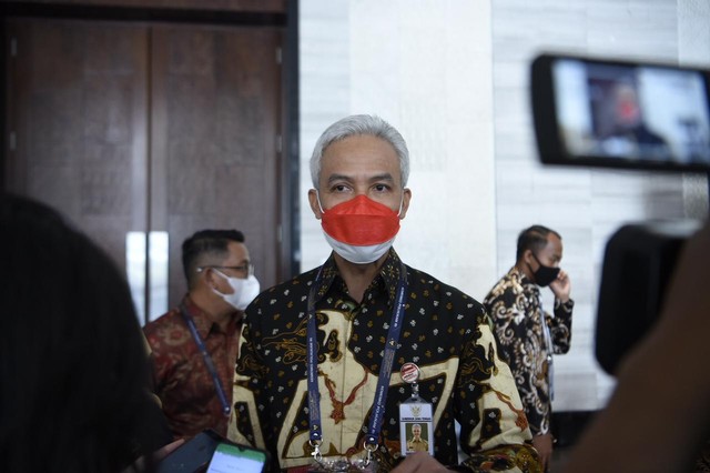 Ganjar Pranowo di Hotel Bidakara, Jakarta Selatan. Foto: Pemprov Jawa Tengah