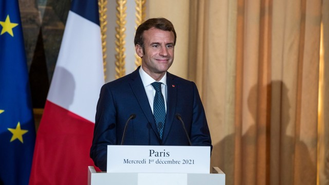 Presiden Prancis Emmanuel Macron. Foto: Christophe Petit Tesson/Pool via REUTERS