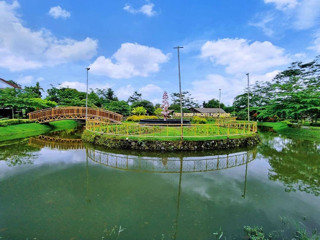 Penampakan pemandangan yang sejuk di Mini Zoo Jogja Exotarium. Foto : Fatimah Tri Puspo Arum. 