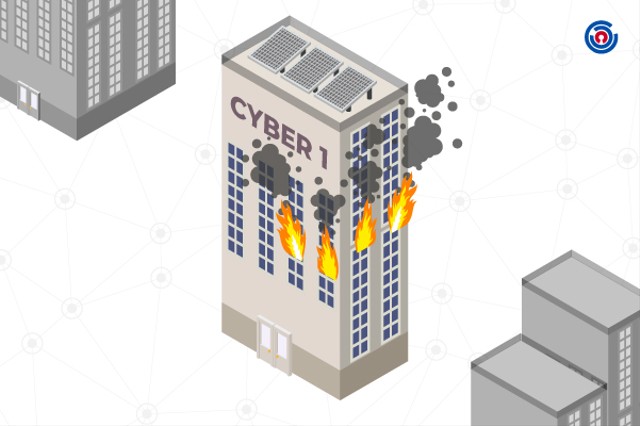 Ilustrasi Kebakaran Gedung Cyber 1 yang terjadi di kawasan Kuningan Kamis lalu
