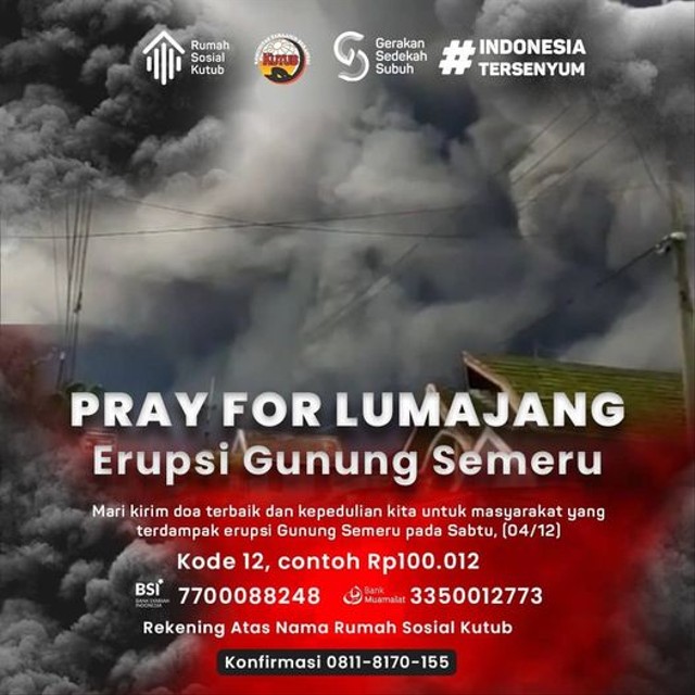 Donasi untuk ringankan korban erupsi Gunung Semeru