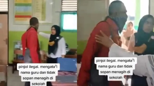 Debt Collector Pinjol Tagih Utang Guru ke Sekolah, Siswa Sampai Nangis Ketakutan (306543)