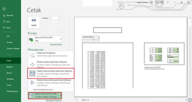 Cara Print Excel Agar Tidak Terpotong 7816