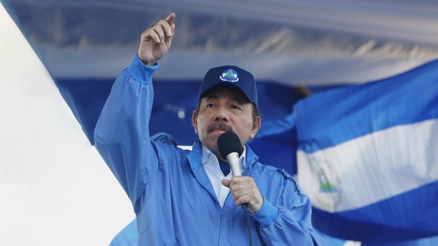 Presiden Nikaragua Daniel Ortega. Foto: AP/Alfredo Zuniga