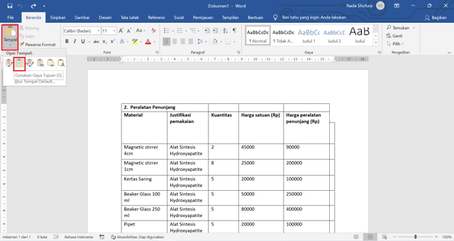 Cara Memindahkan Tabel Excel Ke Word Dengan Rapi 7086